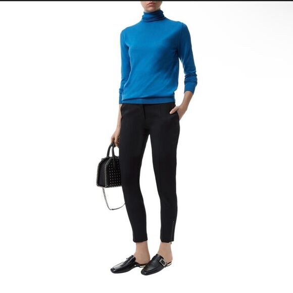 Stella McCartney Vivian Wool Skinny Zip-Cuff Pants in Black Size 42 - Picture 5 of 12